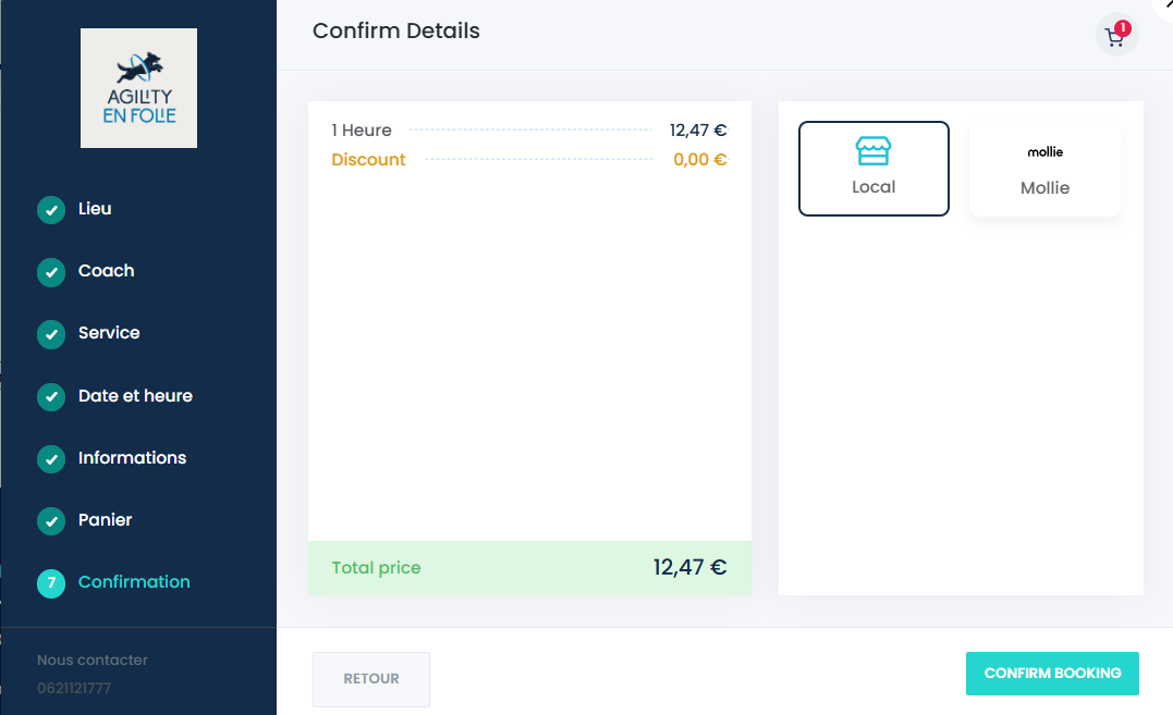 7 paiement
